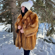Fur Coat- red fox XL
