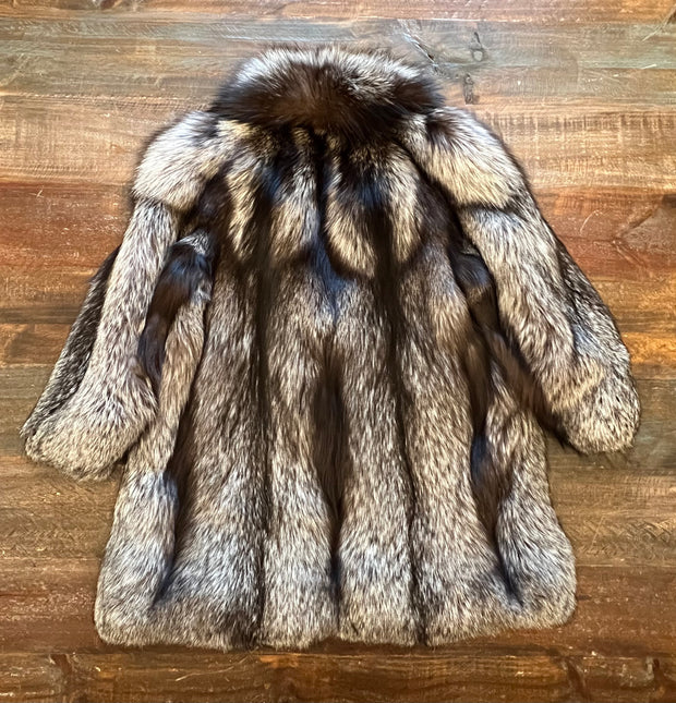 Fur Coat- silver fox Large