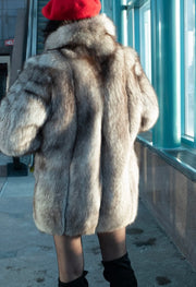 Fur Coat- blue fox fur