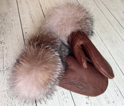 LIMITED EDITION Mitts- crystal fox fur *3 colours*