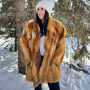 Fur Coat- red fox XL