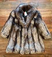 Fur Coat- silver fox Large