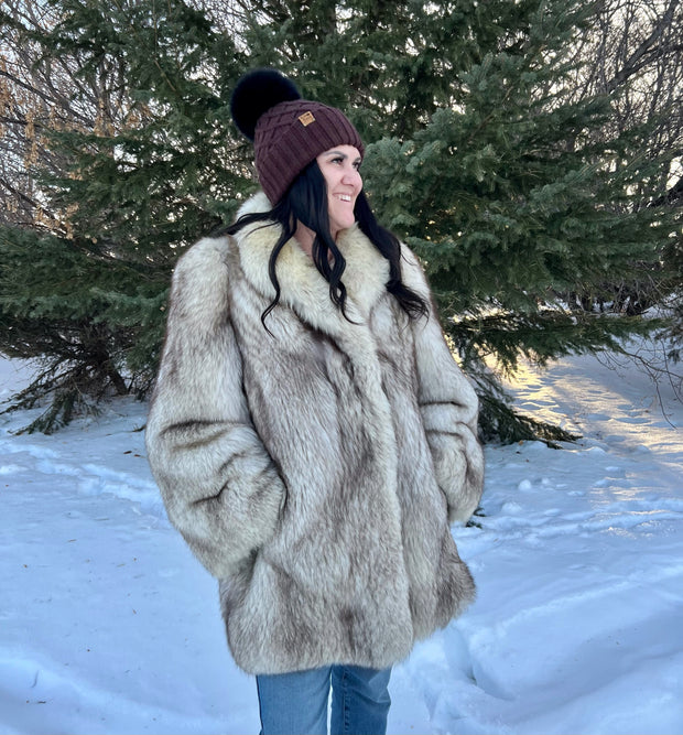 Fur Coat- blue fox
