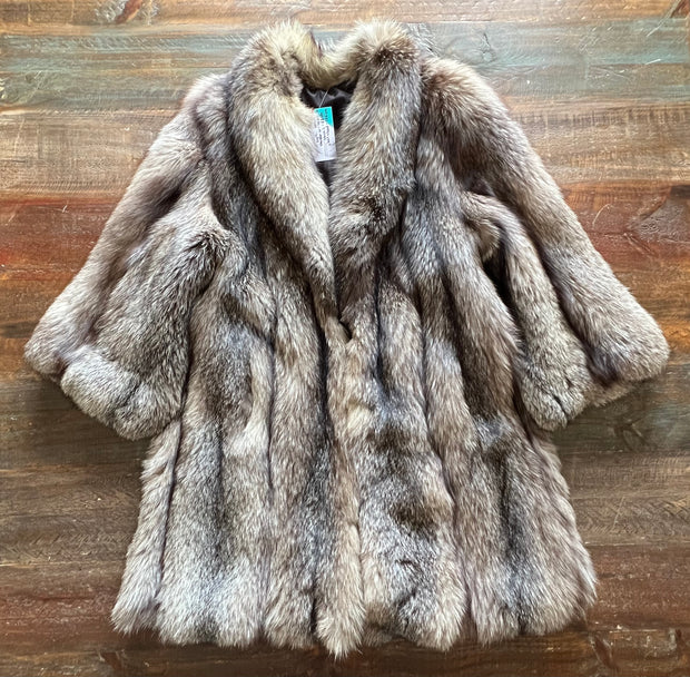 Fur Coat- silver fox XL – Wild Prairie Designs