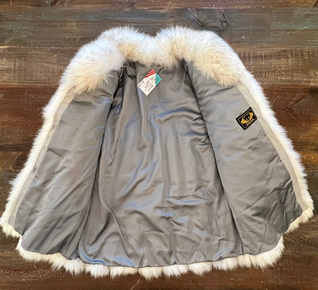 Fur Coat- blue fox Medium