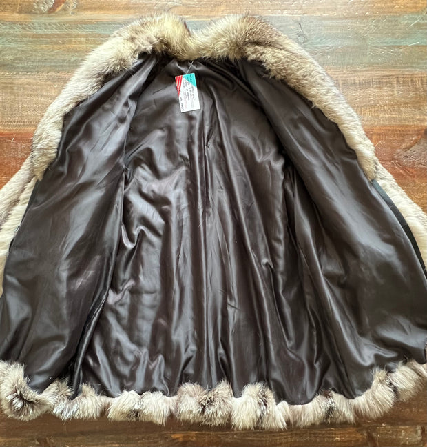 Fur Coat- silver fox XL
